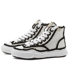 Maison MIHARA YASUHIRO Men's Peterson High Original Sole Overhangi Sneakers in White