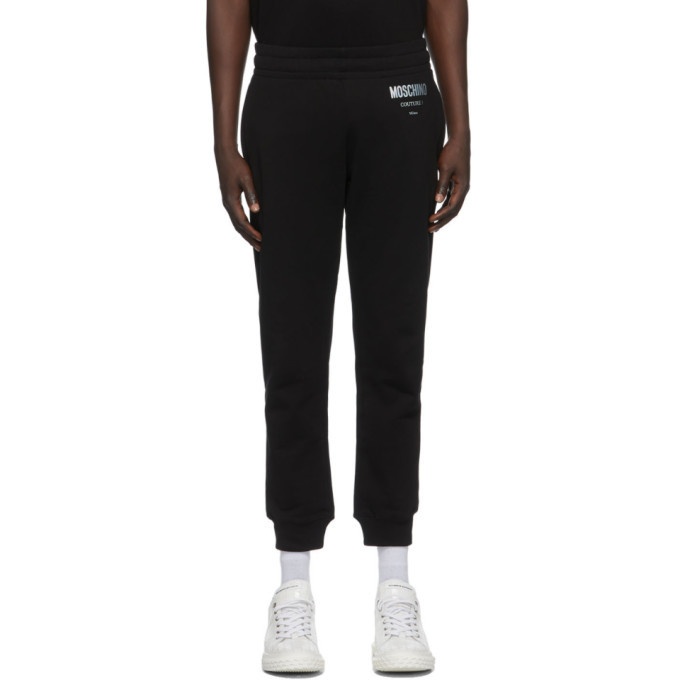 Moschino Black and Silver Couture Lounge Pants Moschino