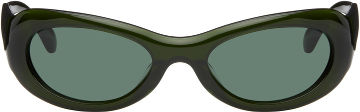 Photo: Port Tanger SSENSE Exclusive Green Khilna Sunglasses