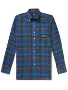 Drake's - Button-Down Collar Checked Cotton, Linen and Ramie-Blend Shirt - Multi