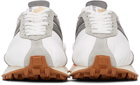 Lanvin White & Grey Bumpr Sneakers