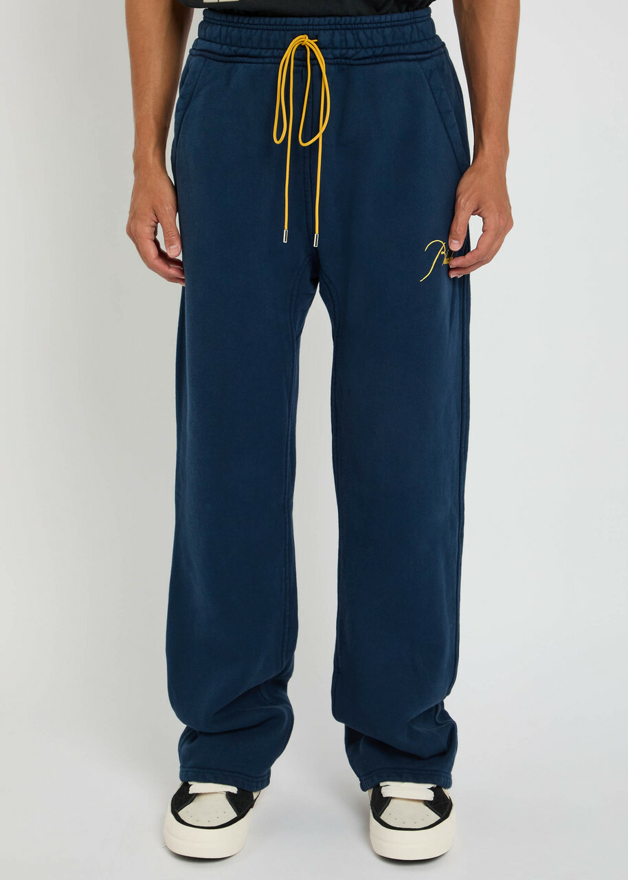 Rhude Classique Cotton Sweatpants Navy
