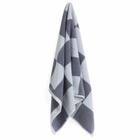 HAY Check Hand Towel in Steel Blue 