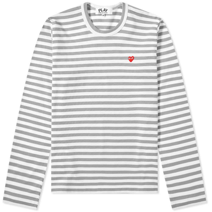 Photo: Comme des Garcons Play Women's Little Red Heart Stripe Tee Tee