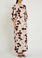 Faithfull The Brand Runa Floral-print Woven Maxi Dress White