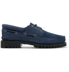 Timberland - Engineered Garments Suede and Nubuck Boat Shoes - Men - Navy