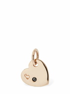 DODO - 9kt Rose Gold Heart Charm W/ Diamond