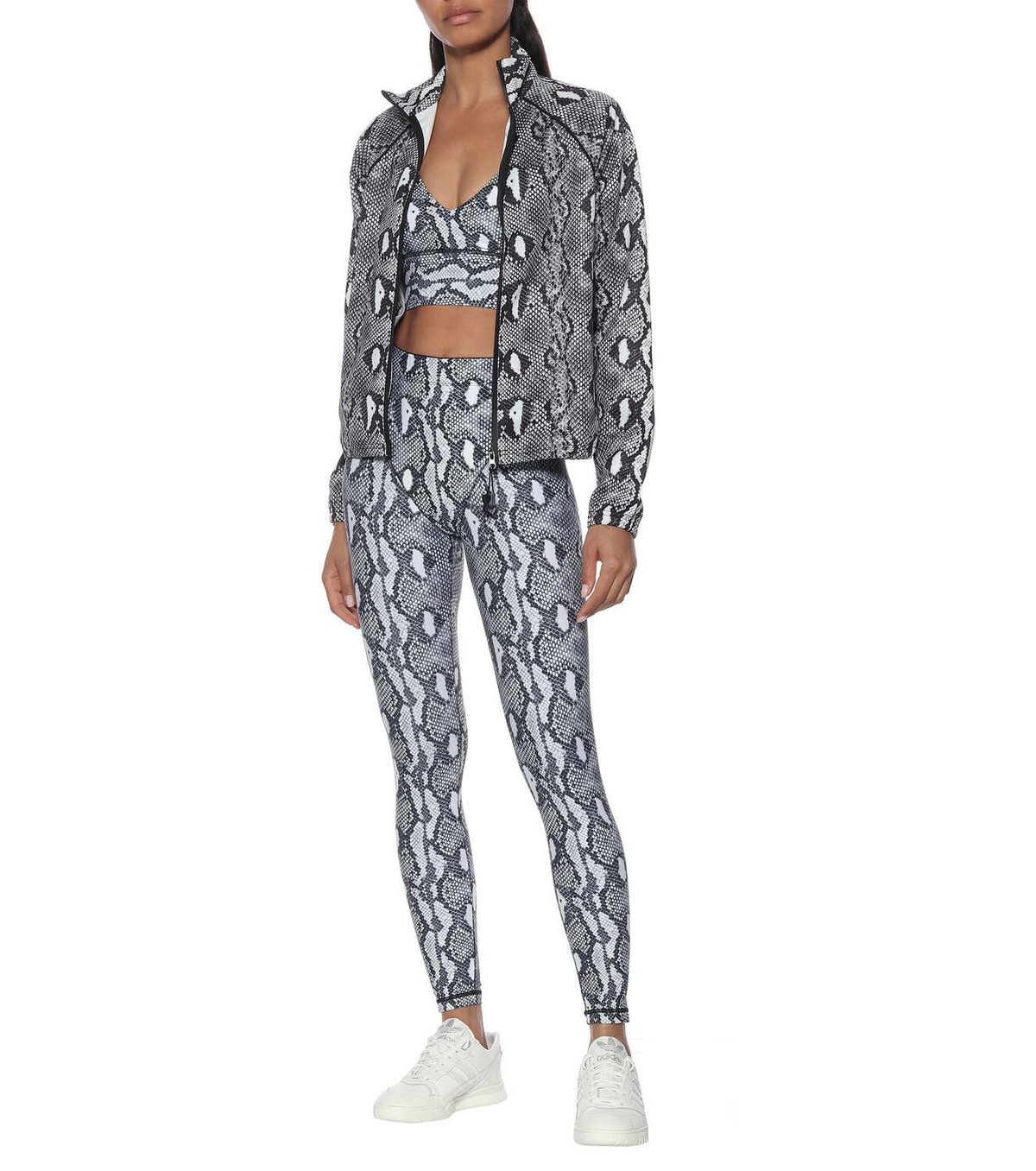 Adam Selman Sport Snake-print sports bra