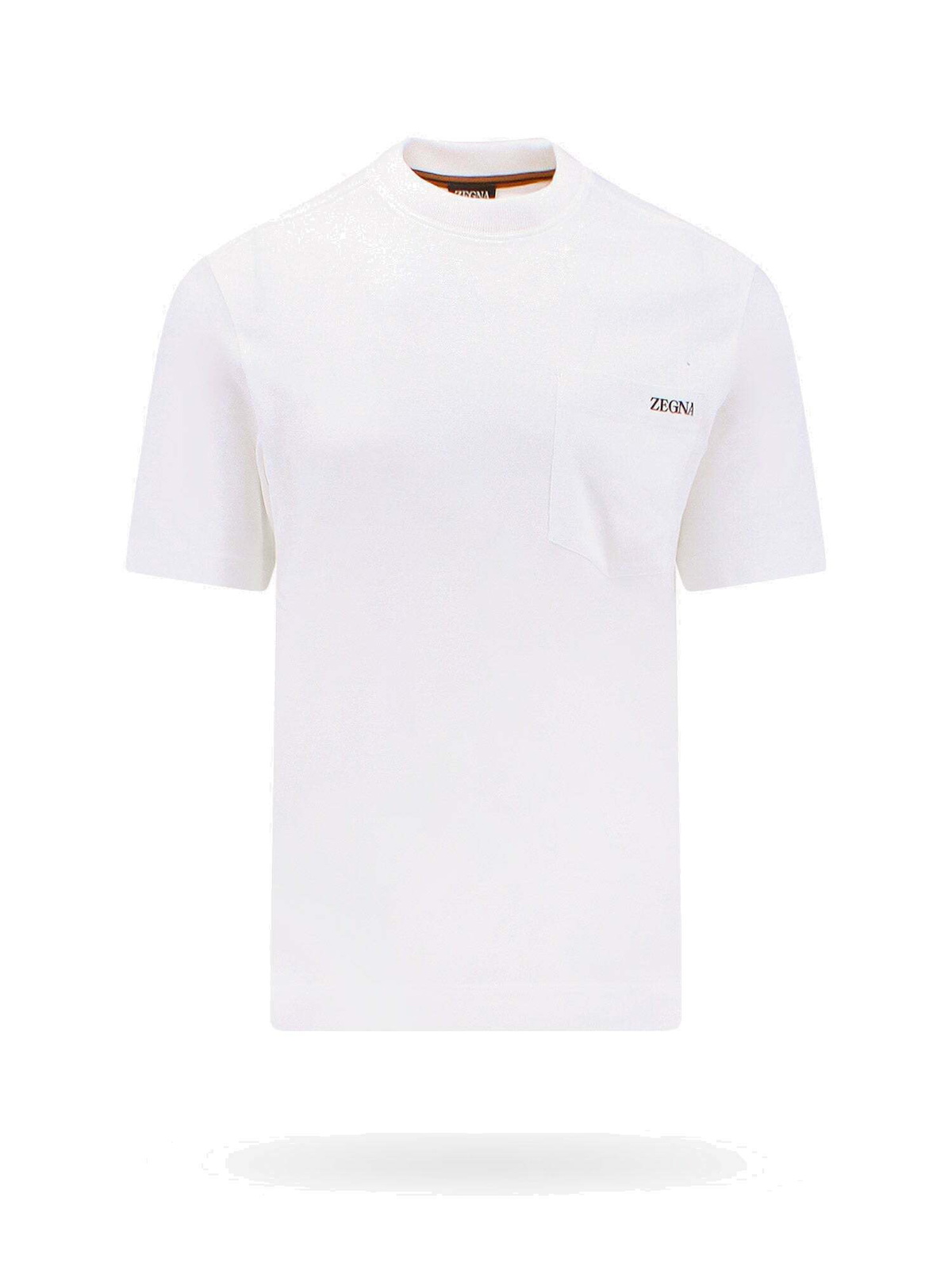 Zegna T Shirt White Mens Zegna