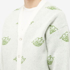 Palmes Men's Pearl Knitted Cardigan in Off-White