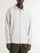 FRAME - Waffle-Knit Cotton Shirt - Neutrals