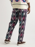 Isabel Marant - Liago Straight-Leg Cotton-Jacquard Drawstring Trousers - Multi