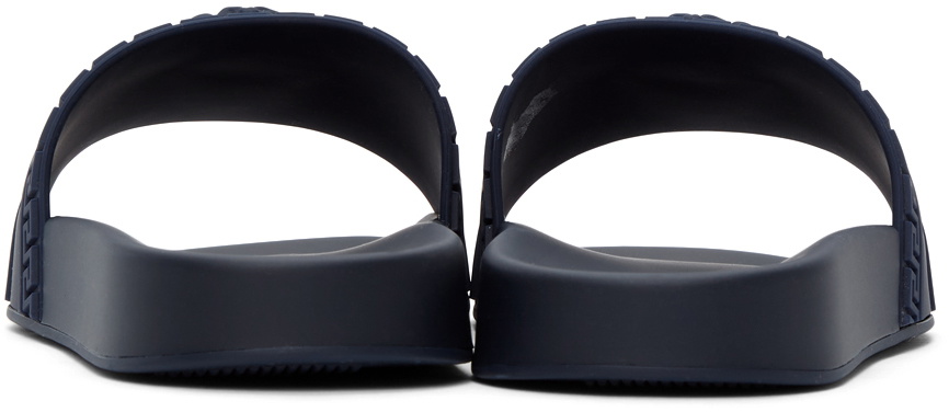 Versace Navy Palazzo Pool Slides