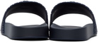 Versace Navy Palazzo Pool Slides