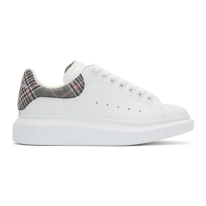 Photo: Alexander McQueen White Check Oversized Sneakers