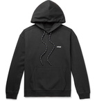 Ader Error - Logo-Embroidered Cotton-Blend Jersey Hoodie - Black