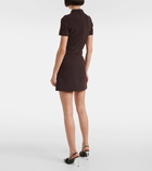 Courrèges Twill miniskirt