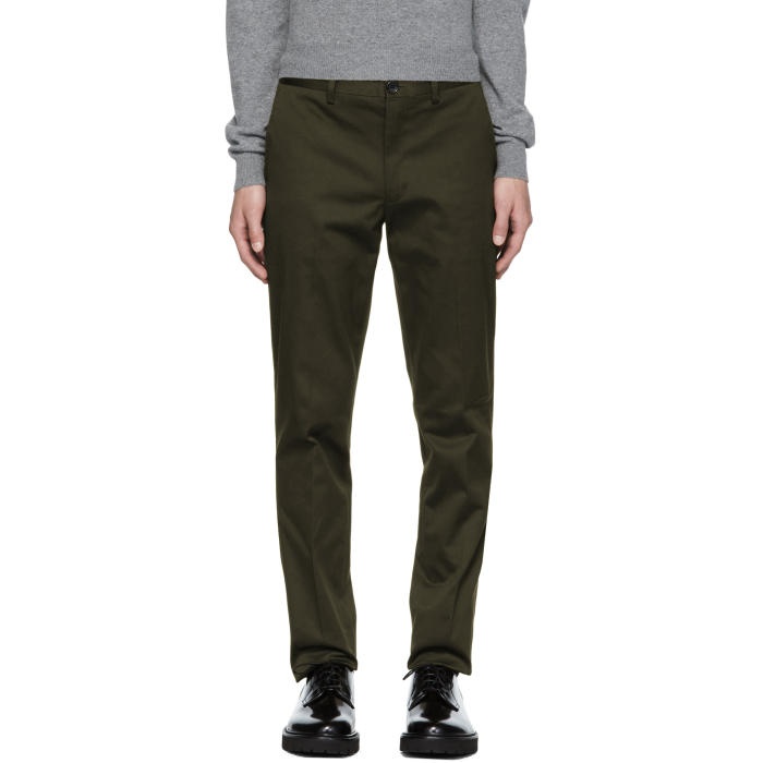 Photo: PS by Paul Smith Green Slim Chinos