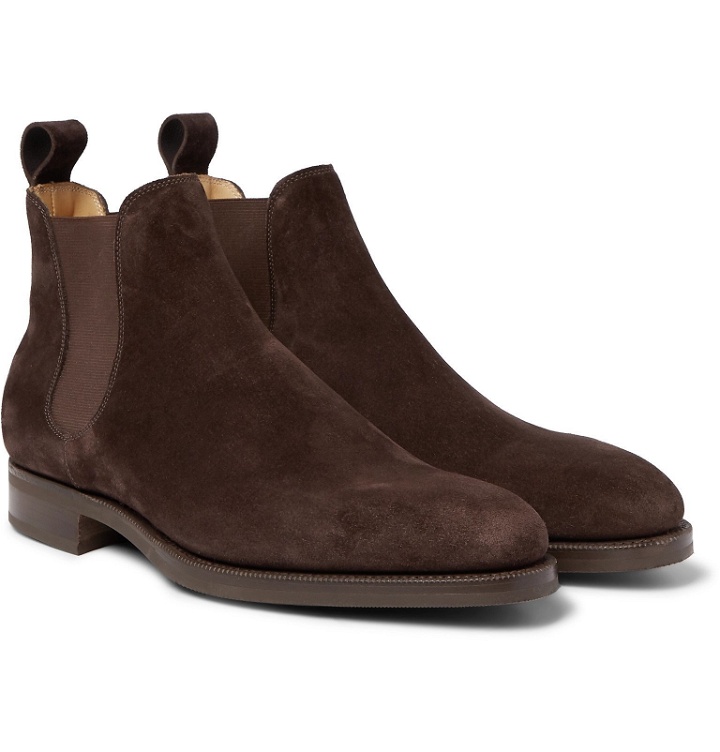 Photo: Edward Green - Camden Suede Chelsea Boots - Brown