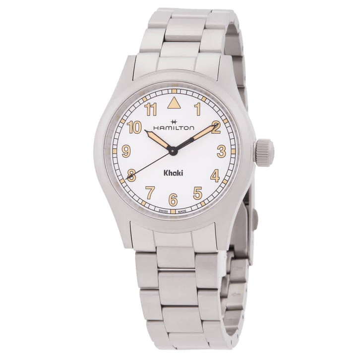 Photo: Hamilton Khaki Field Quartz White Dial Watch H69401110