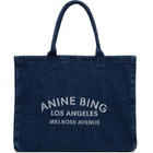 ANINE BING Blue Leo Denim Tote