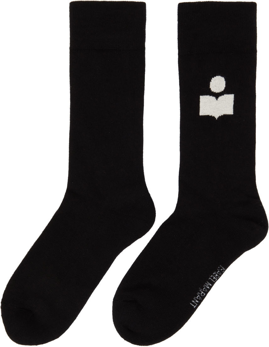 Women's Siloki Logo Cotton Socks In Black