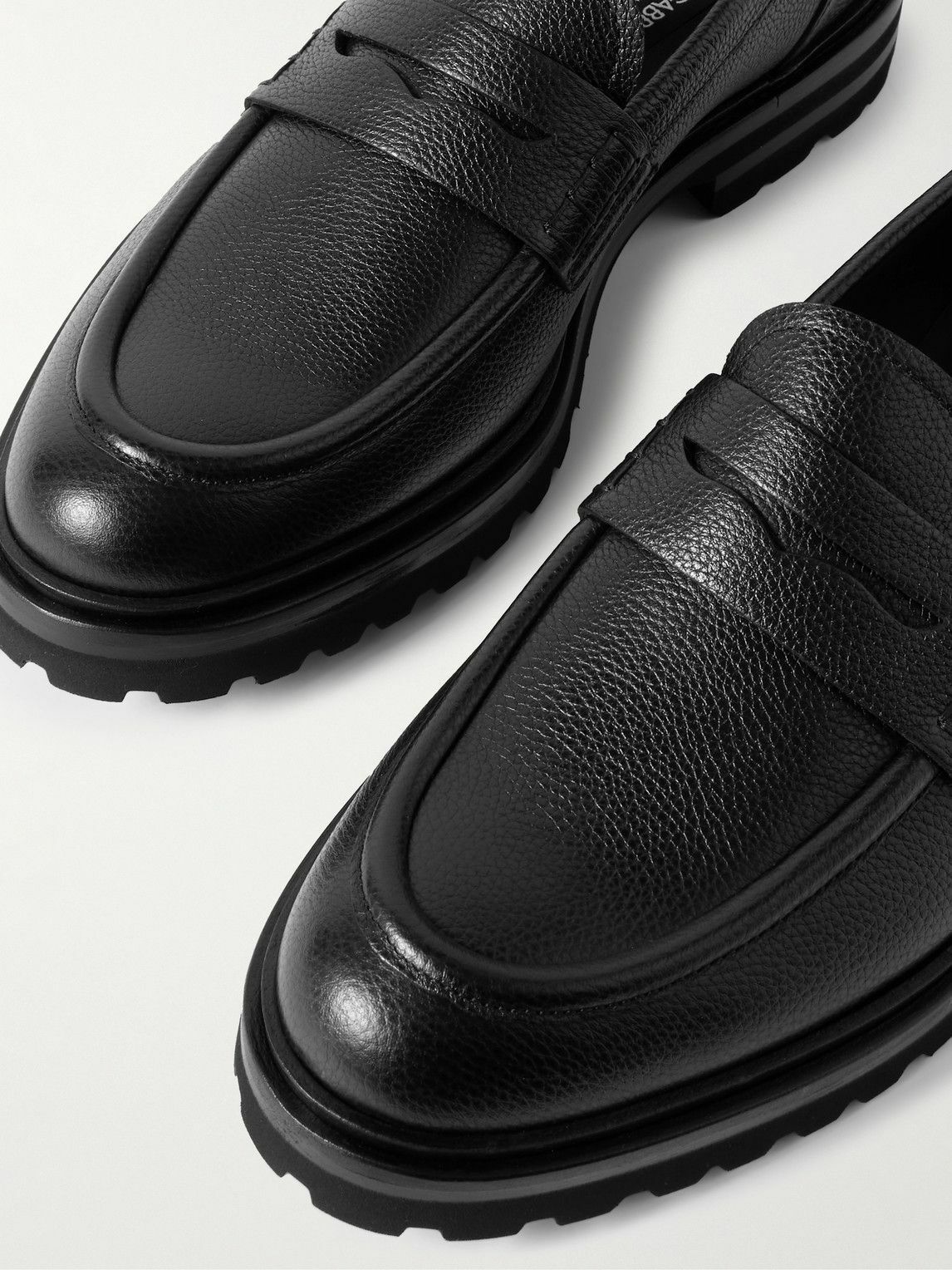Dolce&Gabbana - Leather Penny Loafers - Black Dolce & Gabbana display picture 3