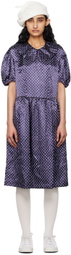 Comme des Garçons Girl Navy Polka Dot Midi Dress