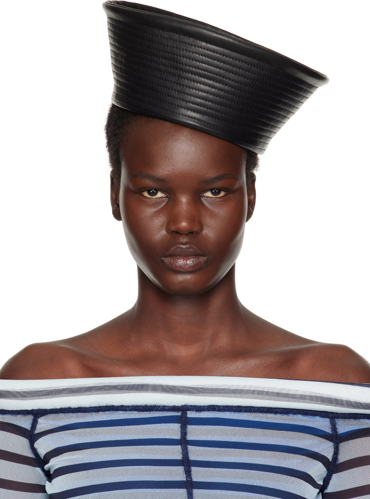 Jean Paul Gaultier Black 'The Leopard Ushanka' Hat Jean Paul Gaultier