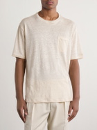 Ralph Lauren Purple label - Linen-Jersey T-Shirt - Neutrals