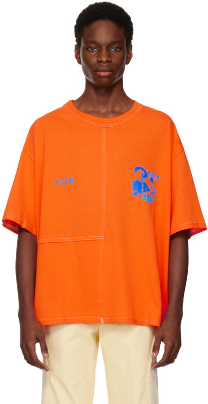 Photo: HEAD OF STATE Orange Graphic T-Shirt