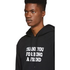 AMI Alexandre Mattiussi Black Printed Hoodie