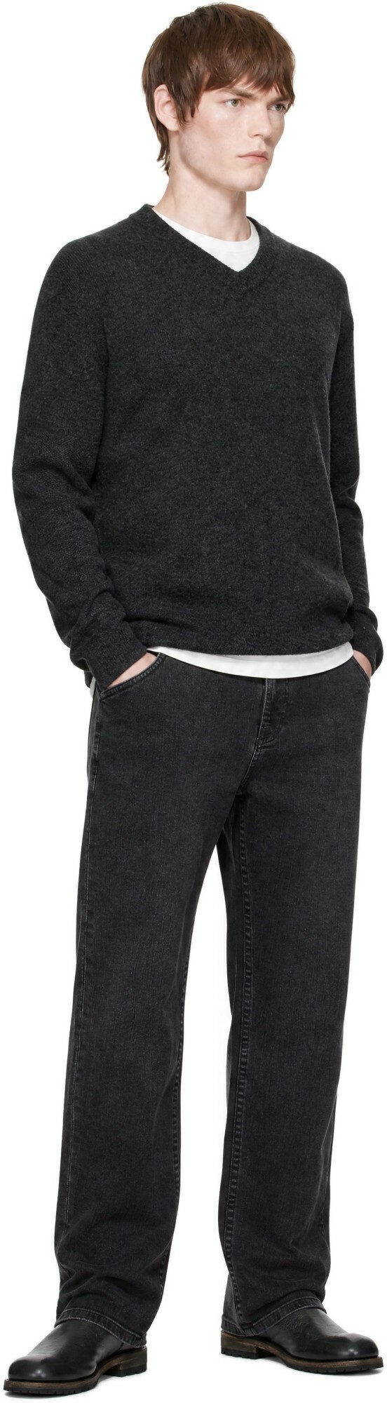 Nudie Jeans Black Lean Dean Jeans