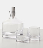 Nude Alba whiskey decanter and glass set