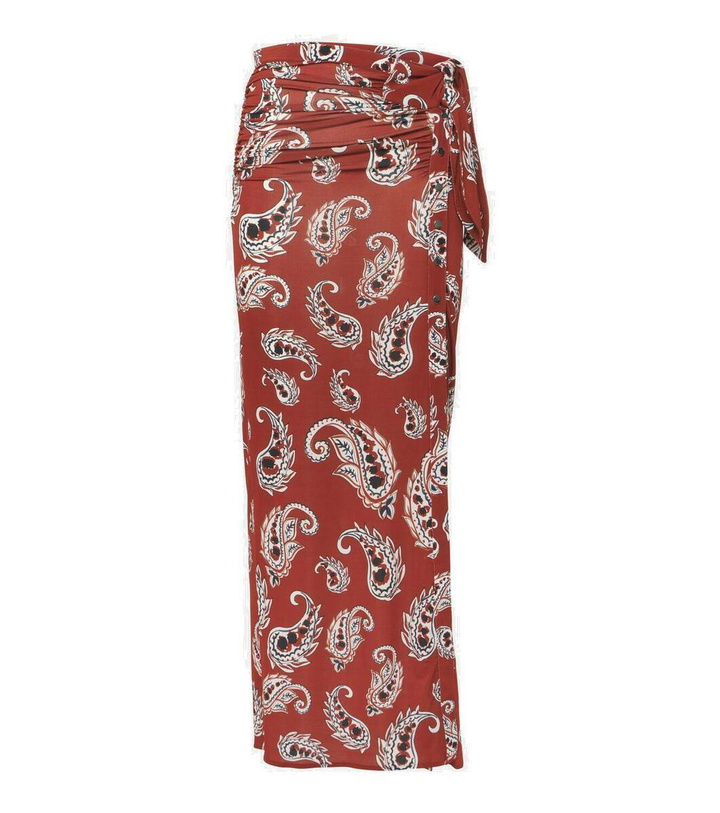 Photo: Rabanne Paisley jersey maxi skirt