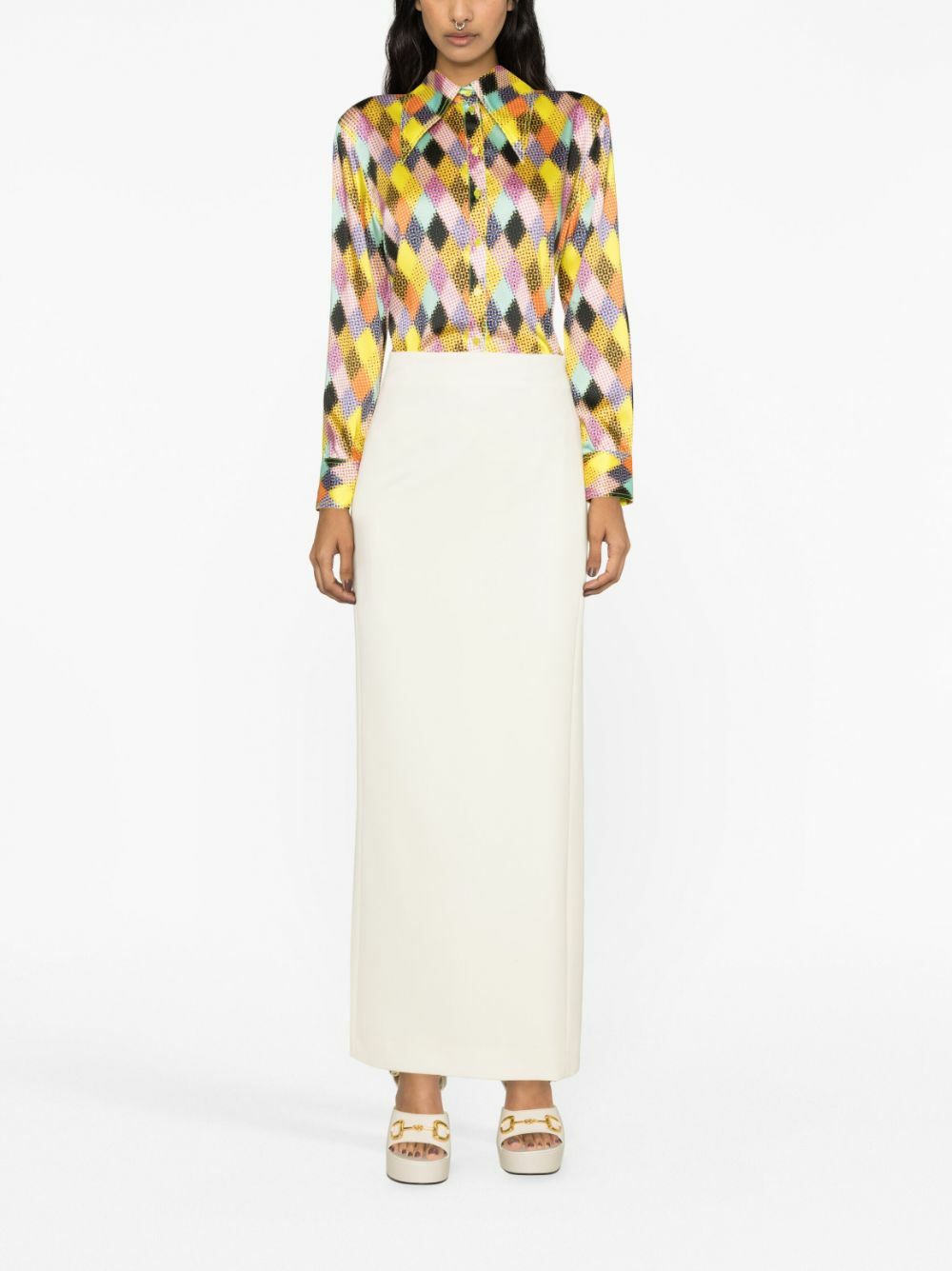 Christopher John Rogers Multicolour Graphic Print Shirt