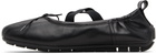 Simone Rocha Black Grip Ballerina Flats