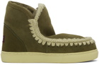 Mou Khaki Stitch Boots
