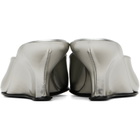 BY FAR Silver Caroo Closed Toe Heels