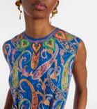 Etro Paisley cotton-blend midi dress