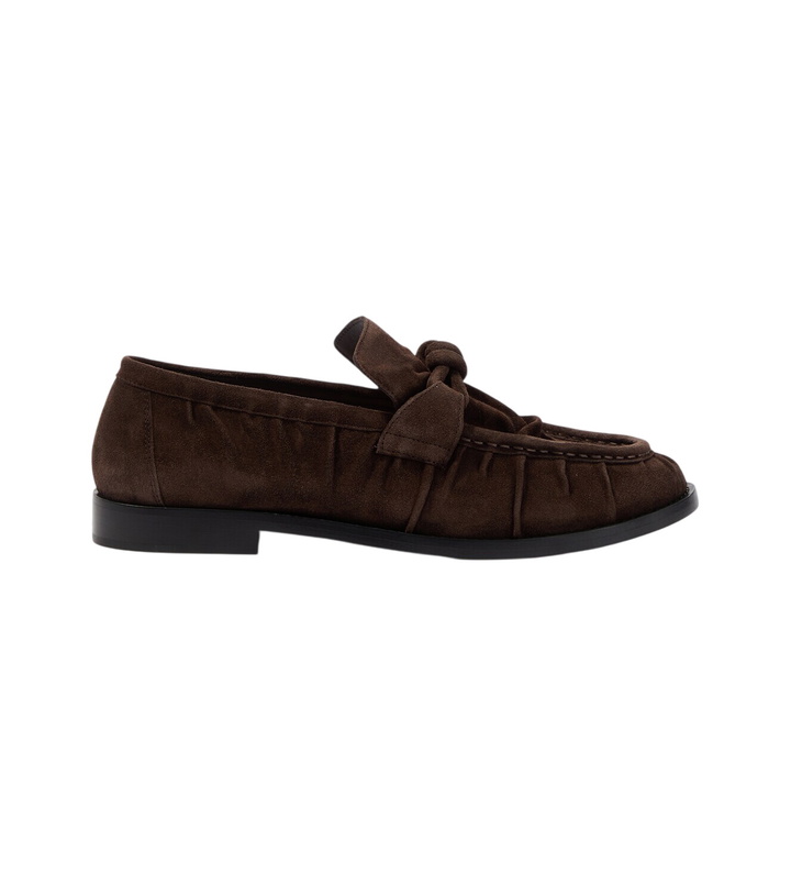 Photo: Bottega Veneta Astaire Knot suede loafers