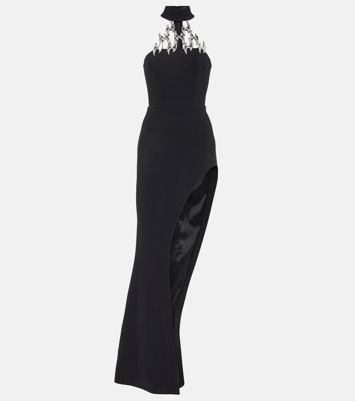 David Koma Crystal Embroidered Legging in Black