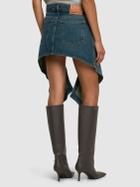 Y/PROJECT Denim Asymmetric Mini Skirt