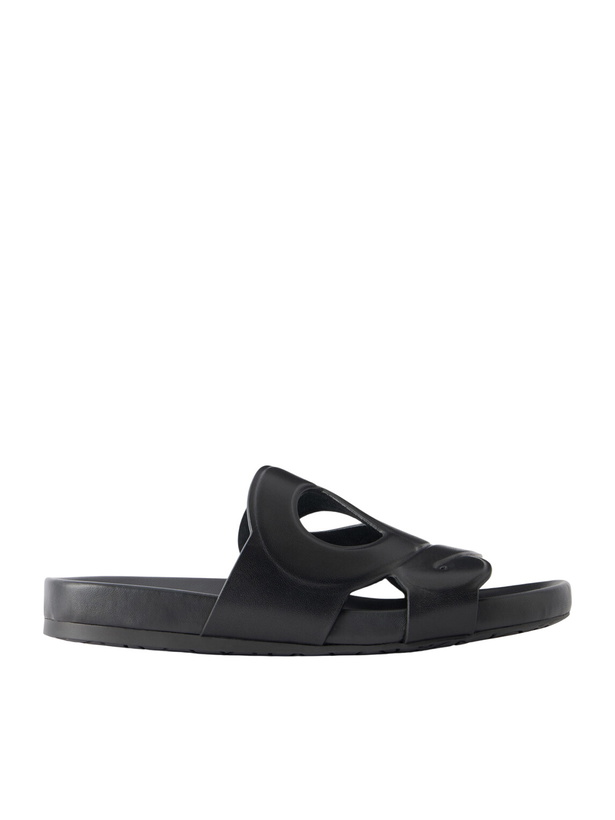 Photo: LOEWE - Paula's Ibiza Slide Ease Leather Sandals - Black