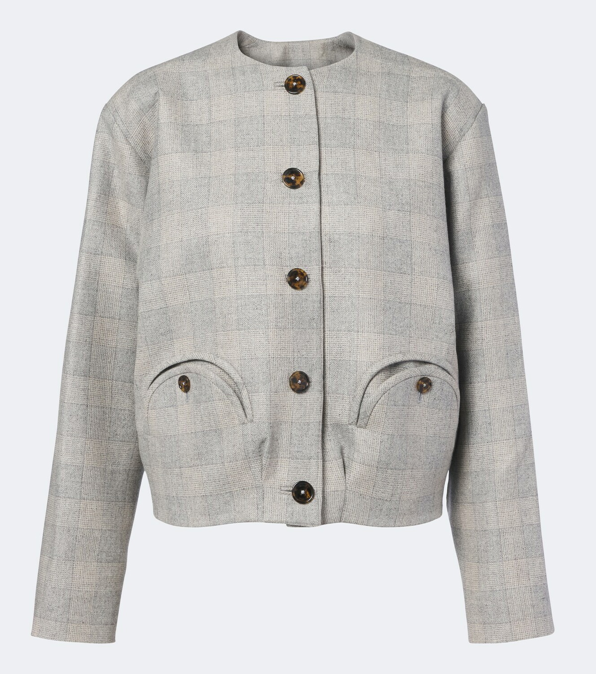 Blazé Milano Altai checked wool, silk, and cashmere jacket