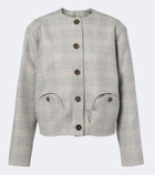 Blazé Milano Altai checked wool, silk, and cashmere jacket