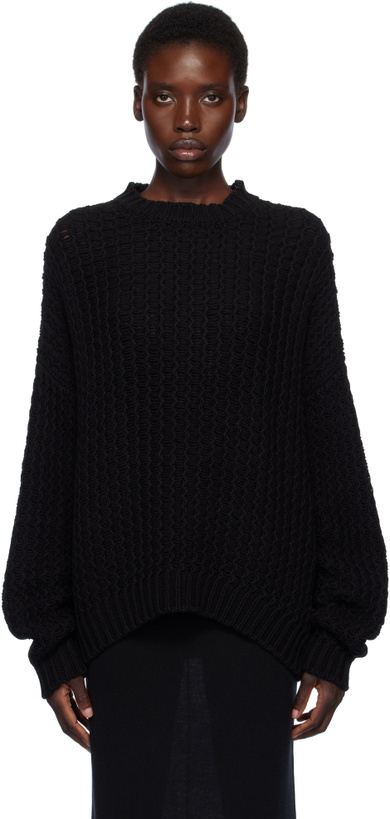 Photo: Lauren Manoogian Black Rack Crewneck Sweater