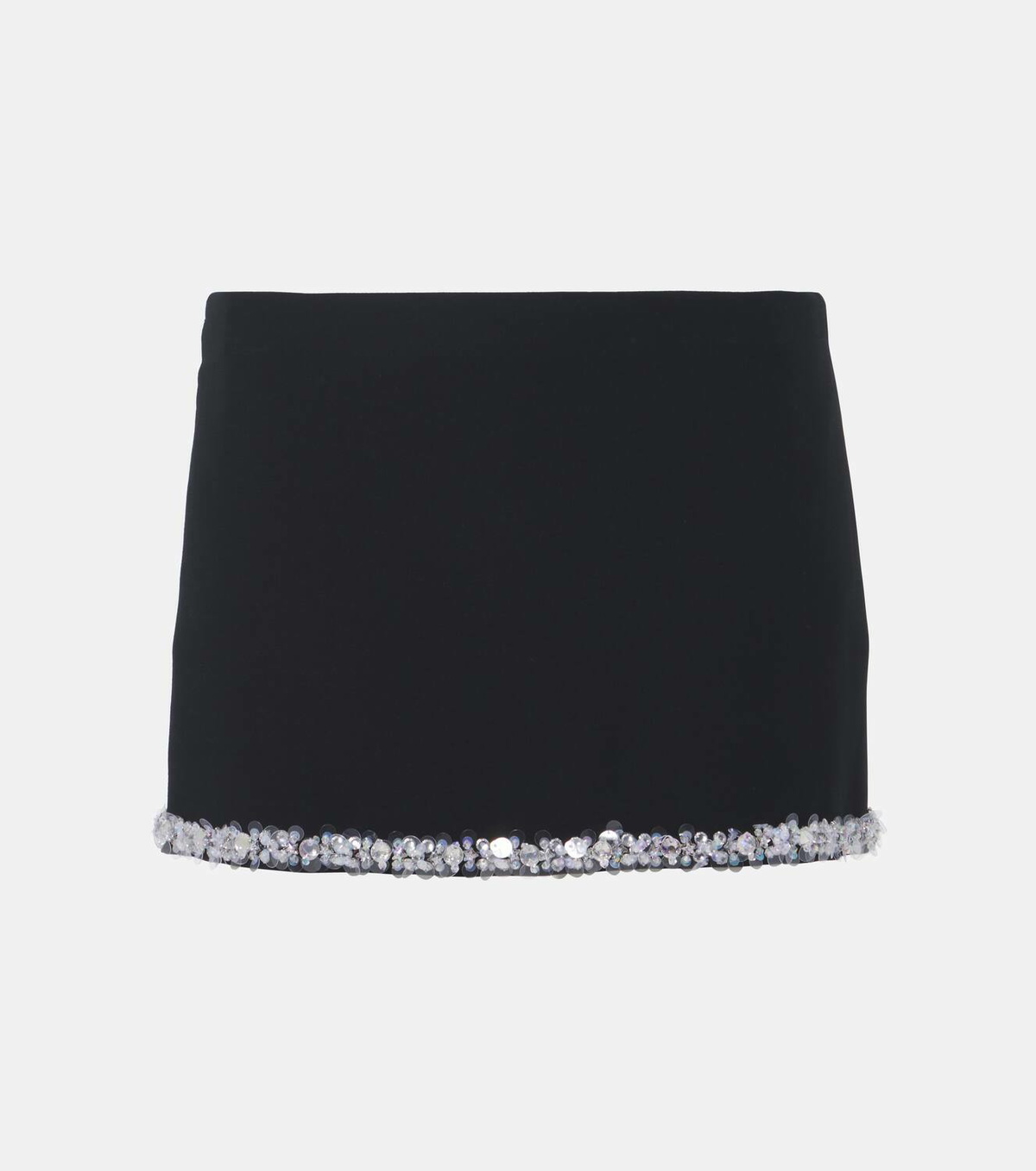 Gucci Sequined silk and wool crêpe cady miniskirt Gucci