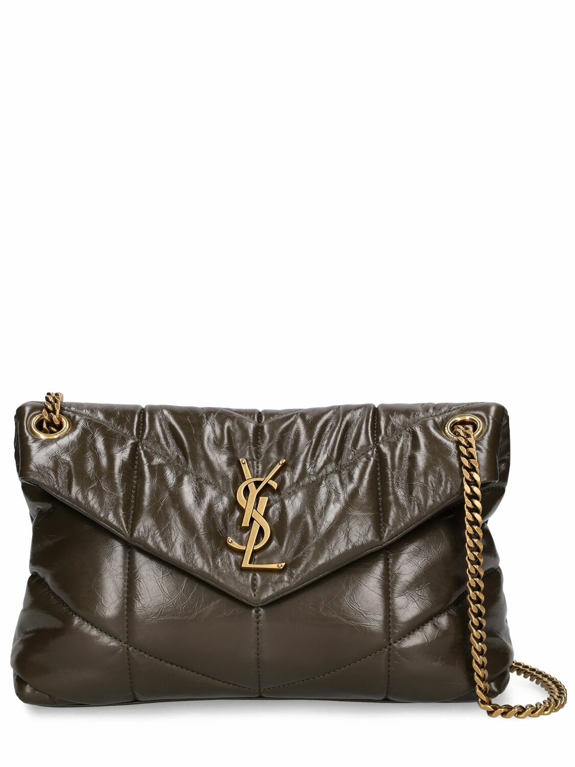 SAINT LAURENT - Small Puffer Leather Shoulder Bag Saint Laurent