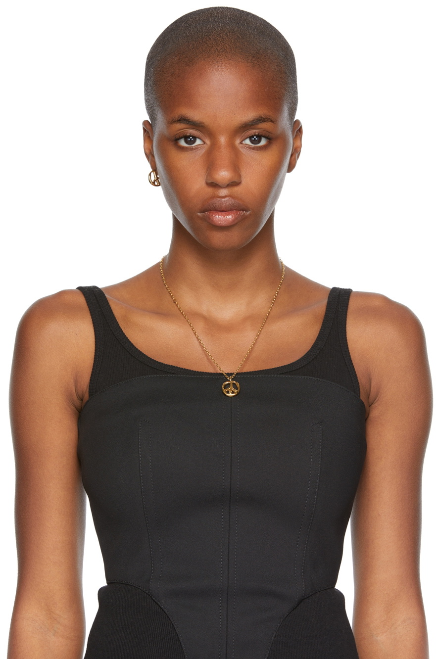 AMBUSH Gold Single Peace Earring Ambush